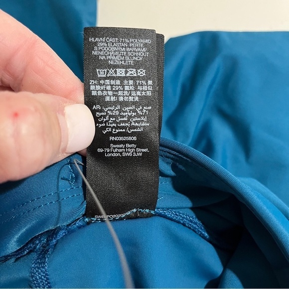 Sweaty Betty 7/8 Length Leggings Teal Blue Size XS SB481578 Activewear Athletic - Picture 8 of 9
